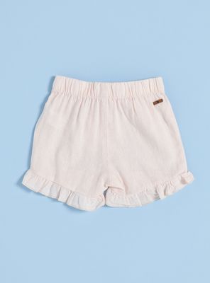 Imagen 2 del producto Short con Vuelos de Lino Niña