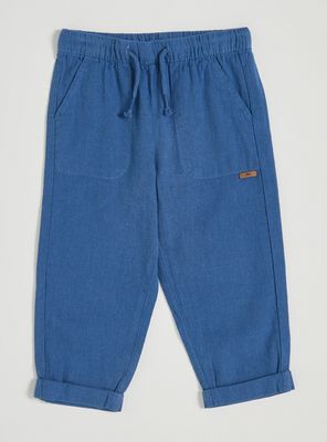 Pantalón Regular Fit de Lino