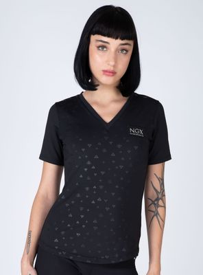 Polera Print Task Manga Corta