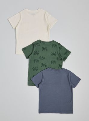 Imagen 2 del producto Polera Lisa Tripack Estampado Niño