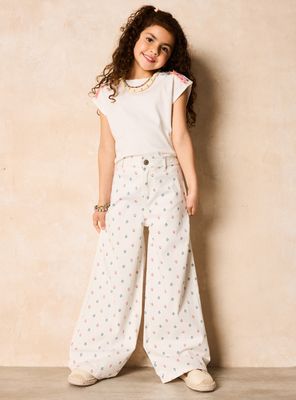 Imagen 1 del producto Pantalón Wide Leg Full Print Niña