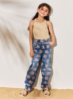 Jeans Full Print Margaritas Mom Fit