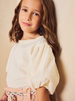 Imagen 2 del producto Polera Manga Globo Broderie