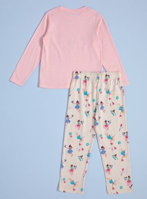 Imagen 2 del producto Pijama Largo Estampado Hadas Bailarinas