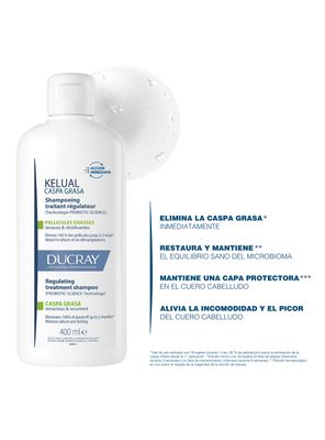 Imagen 2 del producto Shampoo Caspa Grasa 400ml Ducray Kelual
