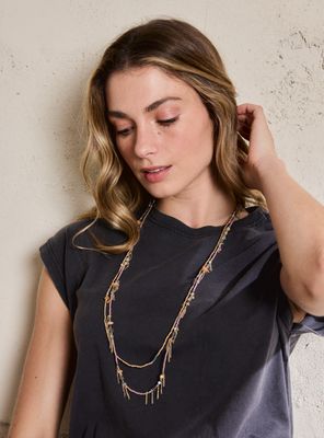 Collar Tejido Mostacillas