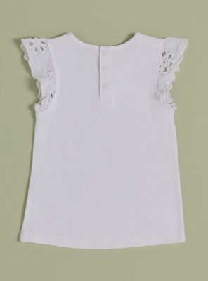 Imagen 2 del producto Polera con Manga de Vuelos Broderie