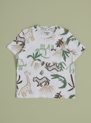 Imagen 1 del producto Polera Estampada Dibujos con Bolsillo Delantero