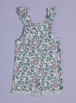 Jardinera Estampada con Vuelos en los Tirantes