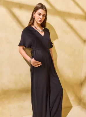 Enterito Estampado con Lazo en Cintura Ajustable