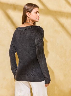 Imagen 2 del producto Sweater Cuello y Puños en Rib