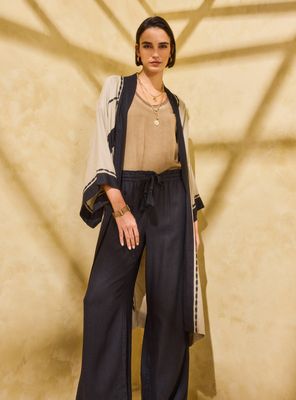 Kimono Bitono Cruzado Bordado