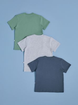 Imagen 2 del producto Polera Tripack de Colores Lisos