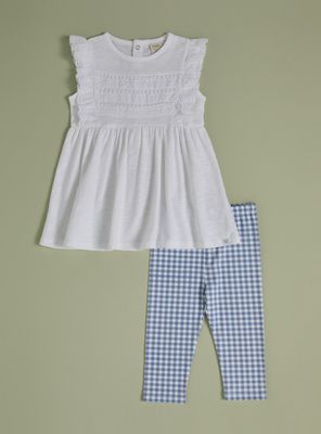 Conjunto Vestido y Calzas Estampadas