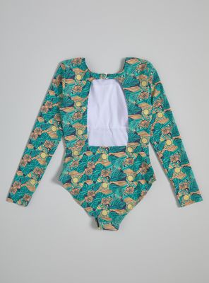 Imagen 2 del producto Traje de Baño Manga Larga con Espalda Abierta