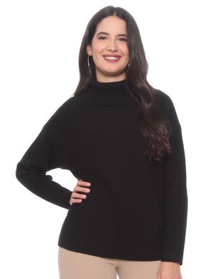 Sweater Manga Larga Cuello Alto