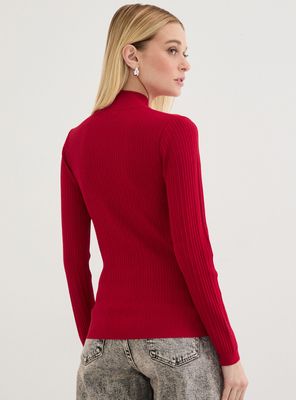 Imagen 2 del producto Polera Tejida Manga Larga Diseño Color