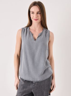 Blusa Denim Cuadrada