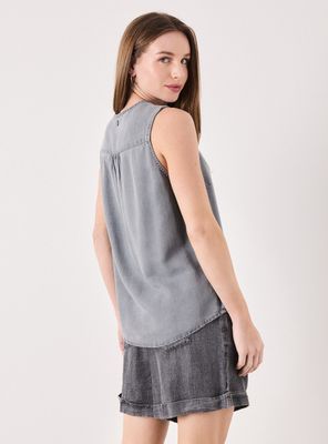 Imagen 2 del producto Blusa Denim Cuadrada