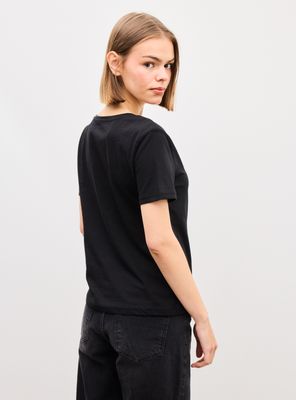 Imagen 2 del producto Polera Manga Corta Básica Cuello V Color