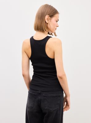 Imagen 2 del producto Polera Halter Ajustada Tela Acanalada