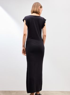 Imagen 2 del producto Vestido Largo Escote V y con Mangas Vuelos