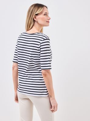 Imagen 2 del producto Polera Rayas Escote Redondo