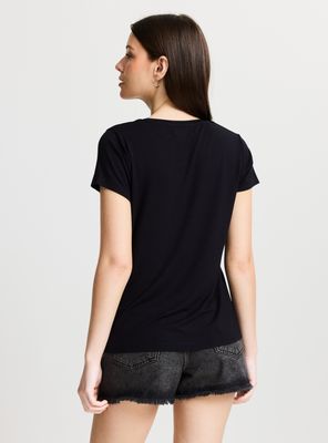 Imagen 2 del producto Polera Manga Corta Estampada con Strass