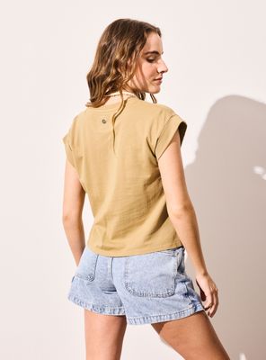 Imagen 2 del producto Polera Recogido Frontal Teñido Natural