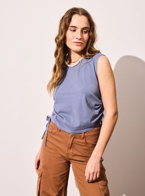 Polera Recogido Costados Teñido Natural