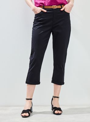 Pantalón Capri Color con Cinturón