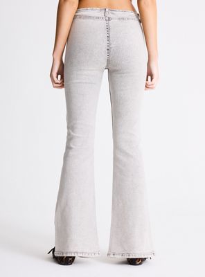 Imagen 2 del producto Jeans Boot Cut Tiro Bajo sin Pretina