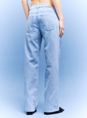 Imagen 2 del producto Jeans Baggy Detalles Lace Up Tiro Bajo