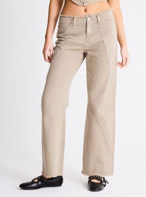 Jeans Straight Cortes Delanteros