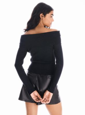 Imagen 2 del producto Polera Hombros Descubiertos con Hilo Metalizado