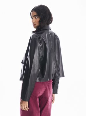 Imagen 2 del producto Chaqueta Tracker Efecto Cuero con Bolsillos