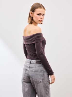 Imagen 2 del producto Polera Body Manga Larga Hombros Descubiertos