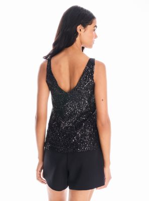 Imagen 2 del producto Blusa Lentejuelas Doble Capa