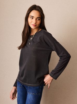 Polera Básica con Textura