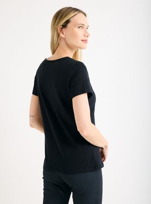 Imagen 2 del producto Polera con Aplicación y Brillos en Escote Manga Codo