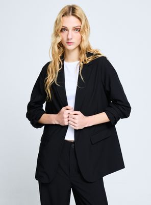 Blazer Oscuro con 1 Botón
