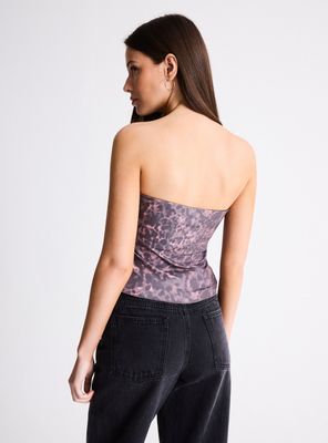 Imagen 2 del producto Polera Strapless Estampada con Hebillas