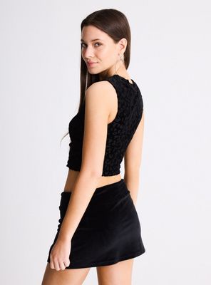 Imagen 2 del producto Polera sin Mangas Estampado Flock