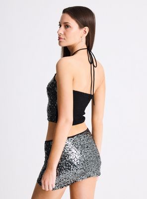 Imagen 2 del producto Polera Top Halter Lentejuelas