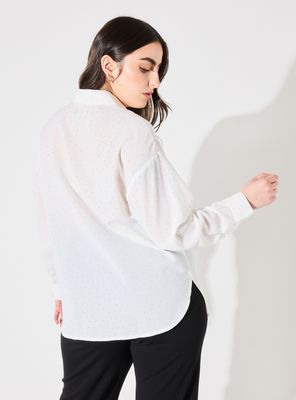 Imagen 2 del producto Blusa Escote V Estampado de Strass