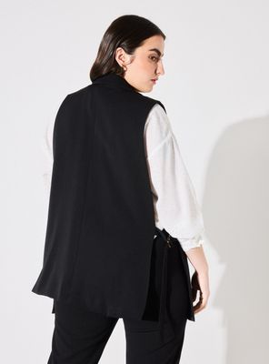 Imagen 2 del producto Blazer sin Mangas con Abertura Lateral Talla Curvy