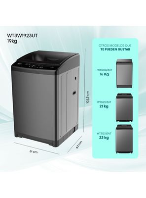 Imagen 2 del producto Lavadora Carga Superior 19 Kg WT3W1923UT
