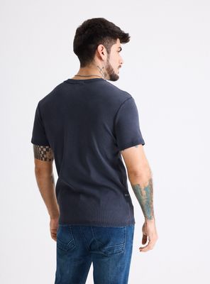 Imagen 2 del producto Polera Calce Ajustada Acanalada Lavada