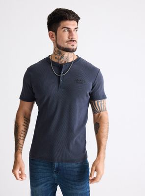 Polera Calce Ajustada Acanalada Lavada