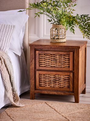 Velador Brown Rehue 2 Cajones